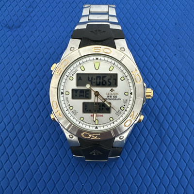 RAR Vintage Citizen Promaster C460 SS LCD Analog-Digital Herrenuhr