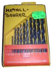 AEG Metallbohrer Set Bohrer HSS Metall Bohrer Set 2-8mm Schwarz