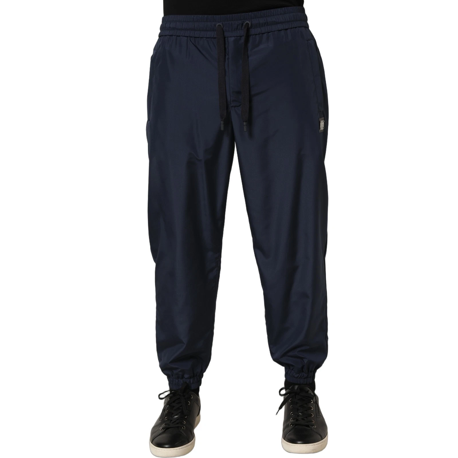 DOLCE & GABBANA Pants Dark Blue Polyester Jogger Sweatpants IT46/W32/S 1200usd