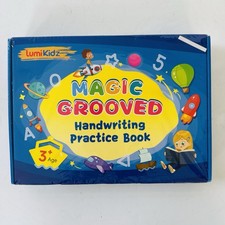 Magic Grooved Writing Practice Book for Kids Ages 3-8 Reusable Handwriting