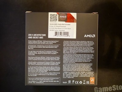 【最終値下げ・美品】AMD Ryzen 5 7600X AM5 AMD Ryzen 5 7600X - 6-Core 4.7 GHz - Socket AM5 - 105W Desktop