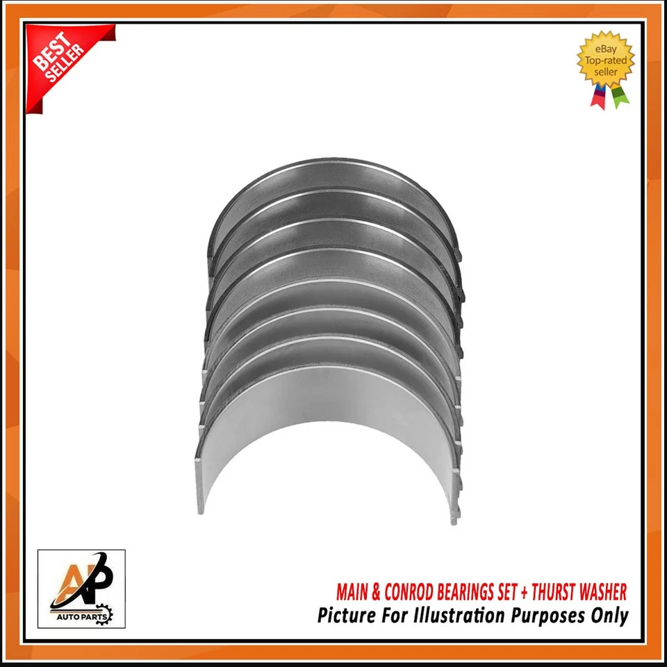 FOR RANGE ROVER 2.0 DIESEL 204DTD MAIN & CONROD BEARINGS SET + THURST WASHER - Image 3 of 4