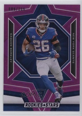 2023 Panini Rookies & Stars Purple 9/199 Saquon Barkley #78 1v3