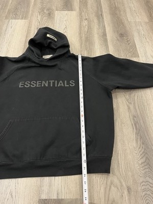 Essentials Fear of God Hoodie Sweatshirt Black Mens Size XL Cotton