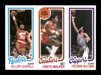 1980 Topps #29 Allen Leavell/Foots Walker/F Williams 106/53/223 NM/NM+ X3555957