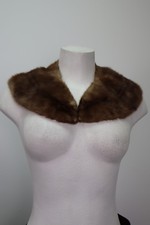 Women's MINK Fur Collar Coat Raincoat Detachable MINT Clearance Sale