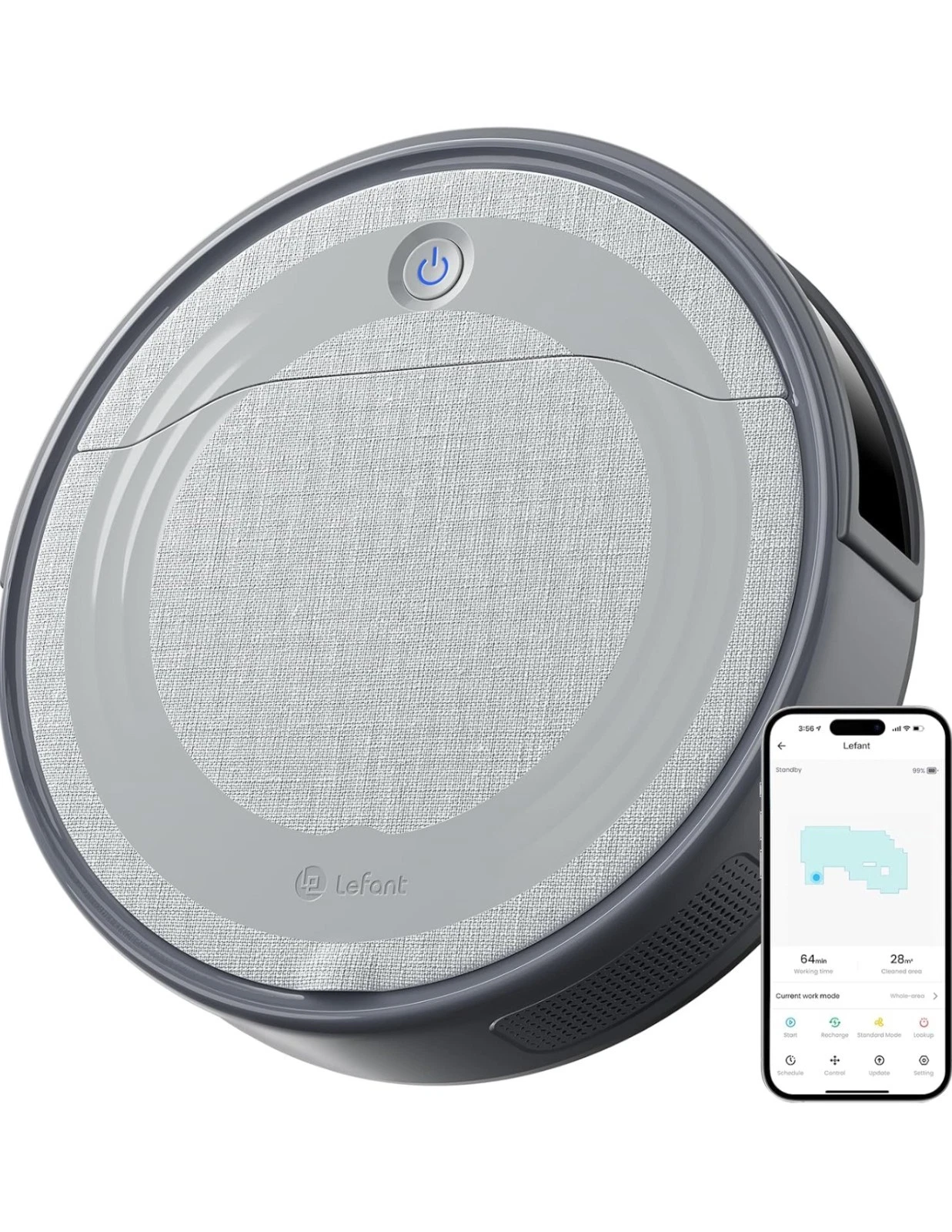 Robot Vacuum Cleaner,4500Pa Powerful Suction,PreciSense Obstacle Avoidance,Slim