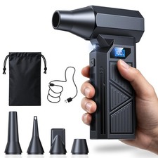 Compressed Air Duster,160000RPM Ultra Powerful Brushless Cordless Blower,4 Sp...