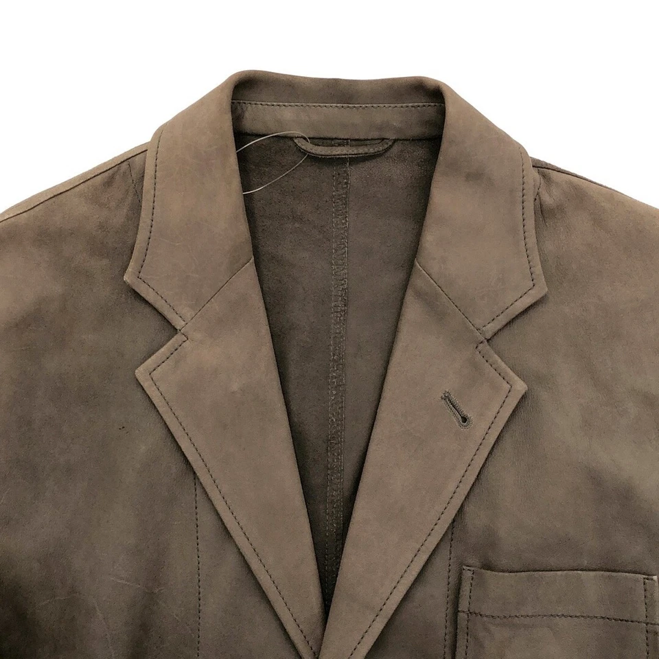 ANN DEMEULEMEESTER Andummeester SAMPLE 3b Leather Jacket Brown S Used MESC-0 - Image 4 of 4