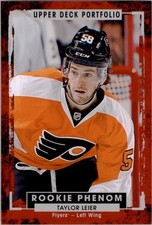 2015-16 Upper Deck Portfolio #221 Taylor Leier RC - HKY