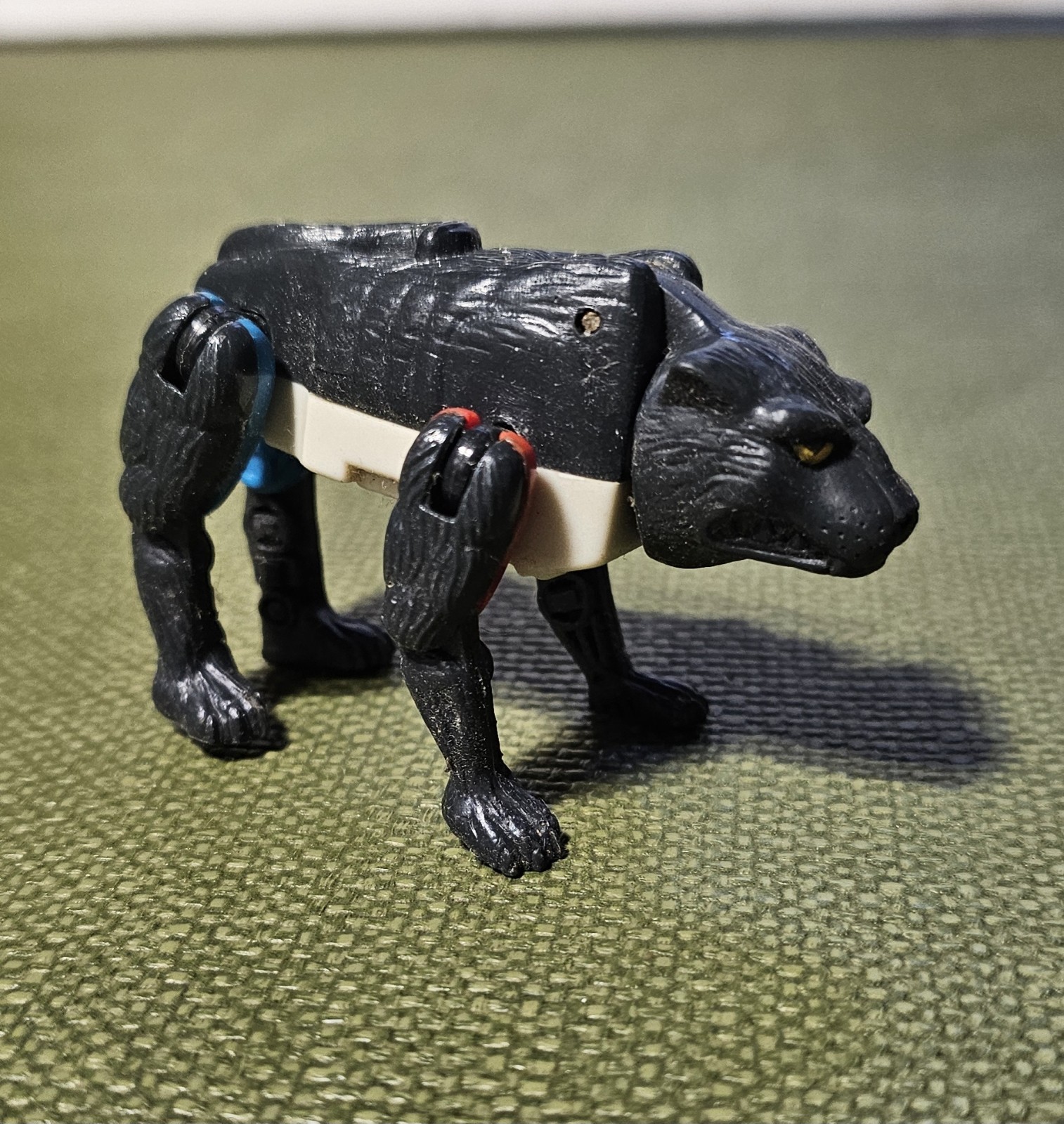 Vintage Transformers Beast Wars Black White Panther Complete Mcdonalds Takara