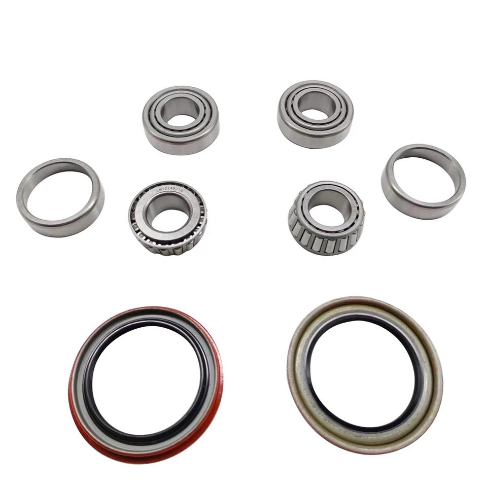 6x Front Wheel Bearing and Race Set & Seal Kit Assembly for 75-96 Ford F-150 RWD Foto 2 de 4