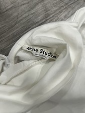 Acne Studios Turtleneck Long Sleeve Bodysuit Size S White