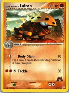 Team Magma's Lairon 20/95 EX Team Magma vs Team Aqua