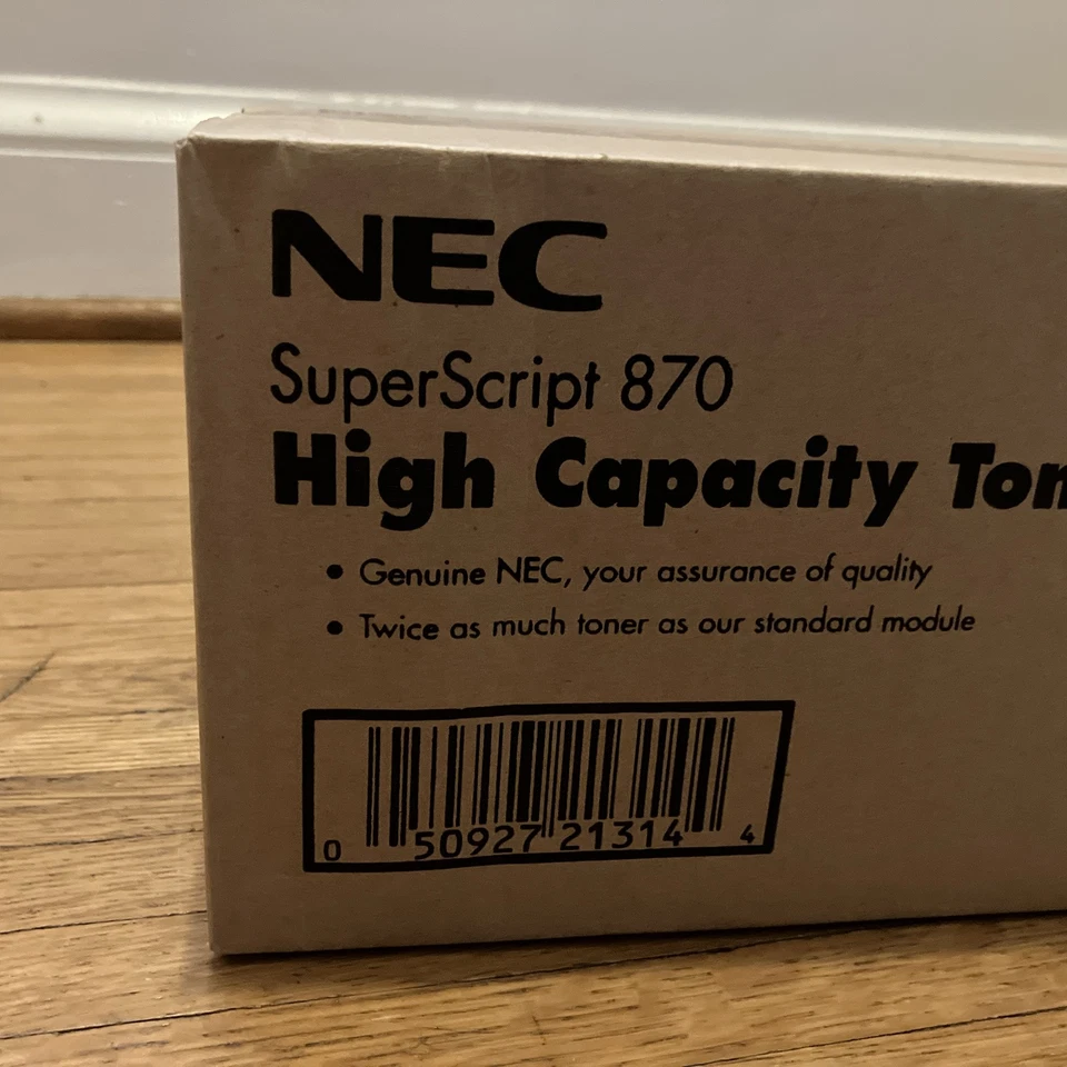 Módulo de tóner de alta capacidad NEC 20-122 SuperScript 870 genuino nuevo OEM caja sellada Foto 2 de 4