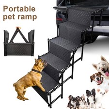 5 Steps Dog Ramp Ladder with Nonslip Surface Foldable Pet Stair Large Dog Step