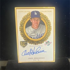 2025 Topps Gilded Collection Orel Hershiser Gilded Champions Auto /10 Dodgers