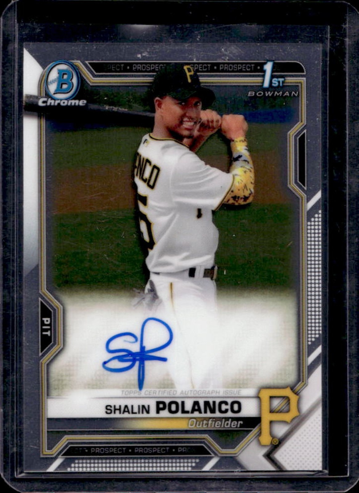 2021 Bowman Chrome Shalin Polanco Auto 1st #CPA-SP Pirates