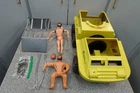 VINTAGE G I JOE HASBRO ADVENTURE TEAM BIG TRAPPER VEHICLE w/FIGURES & CAGE