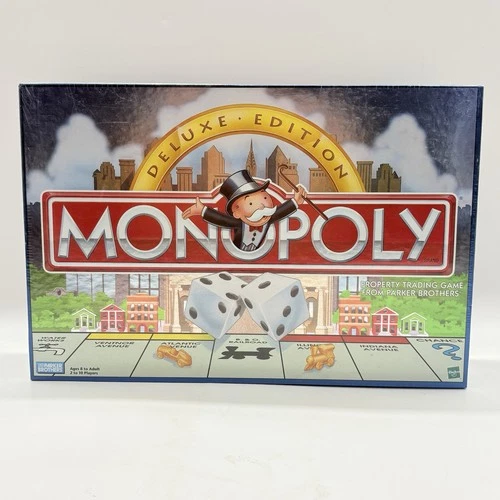 Monopoly Deluxe Edition Board Game Vintage Parker Brothers 1998 New Sealed