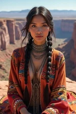 CUTE GORGEOUS SEXY NATIVE AMERICAN LOVELY LADY 4X6 FANTASY PHOTO