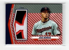 Jose Berrios 2020 Topps Update 2018 All-Star Game Jumbo Patch #/5 SSP Blue Jays