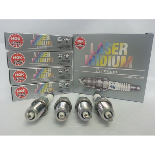 For Mitsubishi Lancer EVO 9 4 X NGK ILFR7H Laser Iridium Long-Life Spark Plug - Picture 5 of 5