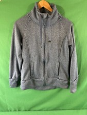 Danskin Now Blue Fleece Jacket Size M 8-10 Long Sleeve Thumb Holes Sweater