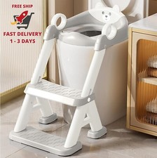 Asiento de entrenamiento para ir al ba o con taburete y escalera, c modo y