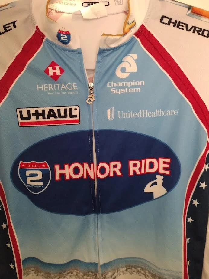 Camiseta deportiva de ciclismo Champion System Ride 2 Honor Ride M Full-ZIp blanca Foto 2 de 4