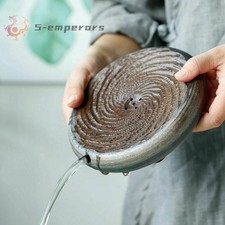 Tea Tray Drainage Water Storage Chinese Kung-Fu Tea Crafts Pad Pottery Tea Plate