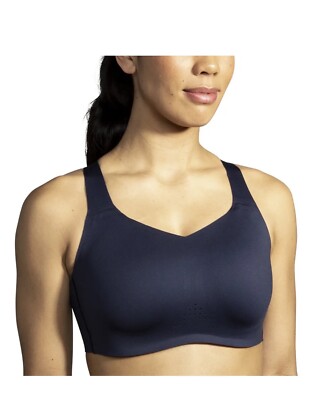 NEW Brooks Womens Navy Blue Dare Underwire Running Sports Athletic Bra Size  32 C