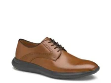 NWB Johnston & Murphy Men’s Leather Hennings Plain Toe Oxfords, Tan, Sz 9