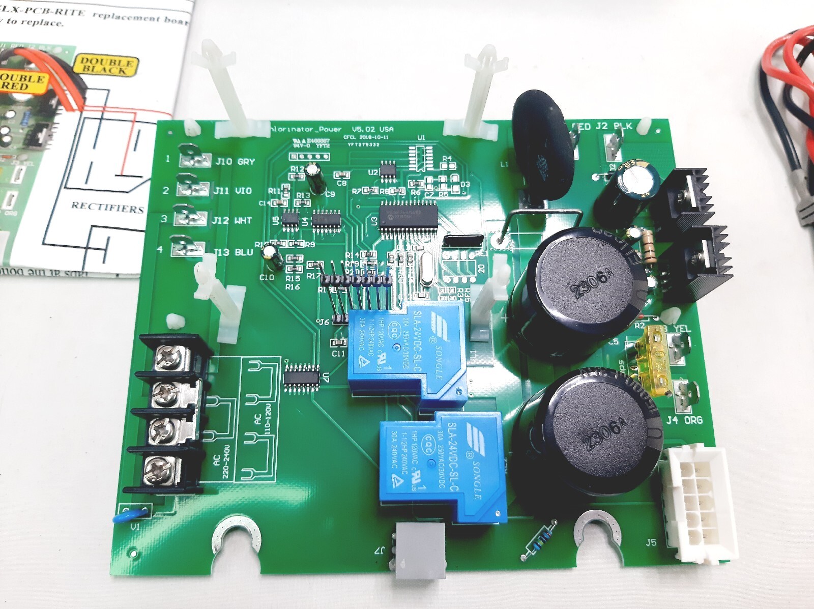 GLX-PCB-RITE Main PCB Board Hayward Goldline Aquarite Salt Chlorinator Generator