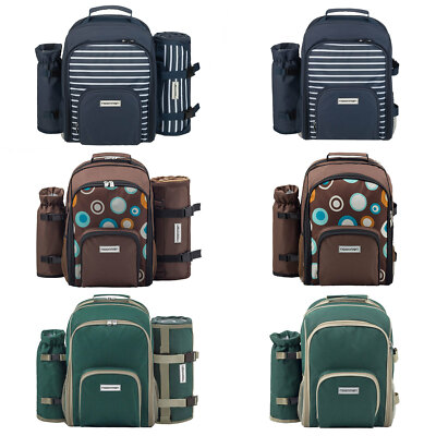 anndora  Camping Picknick Rucksack Bagpack Kühltasche 2 Personen Campingeschirr 