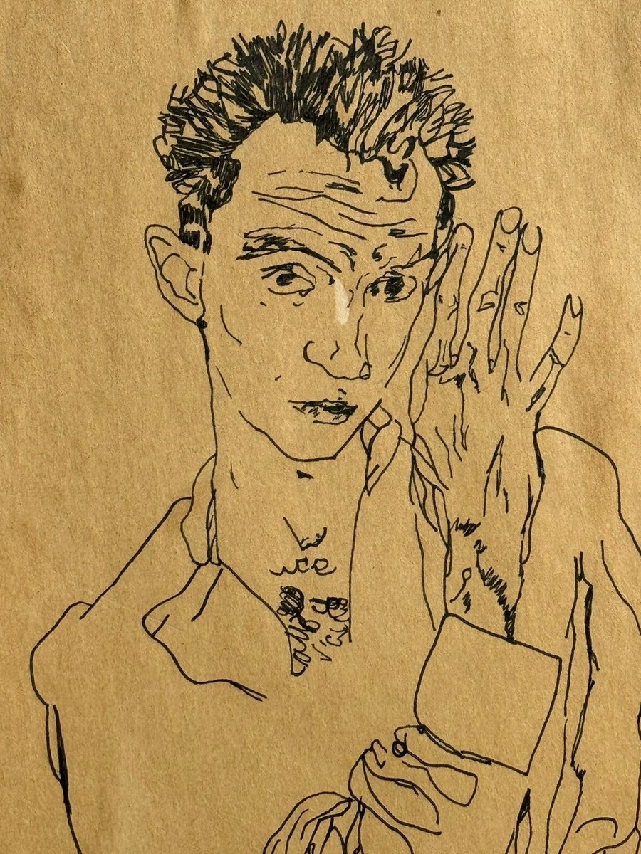 Egon Schiele 線画 木製フレーム付き $_57.JPG?set_id=8800005007