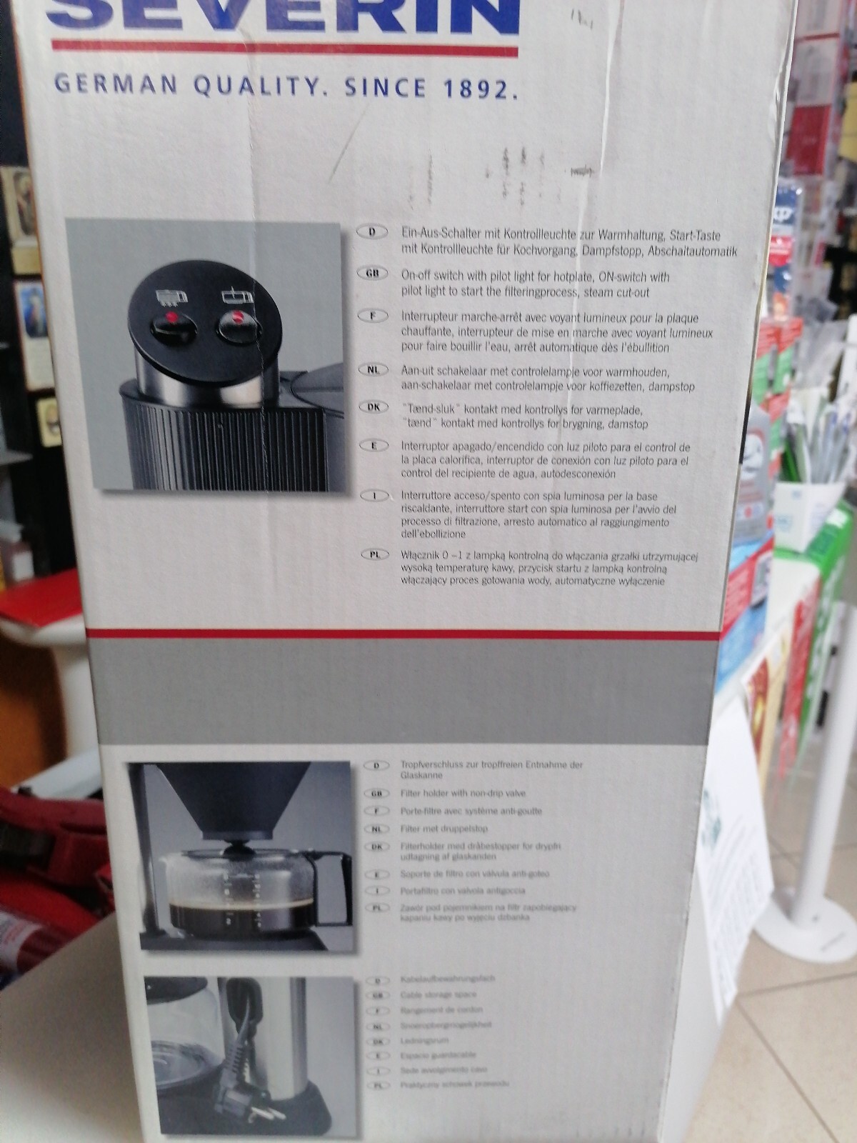 KA5700 MACCHINA CAFFÈ SEVERIN AMERICANA 1450W foto 3