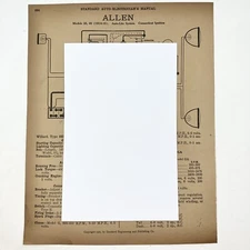 Vtg 1914-15 Models 35, 40 Allen & 1920-22 Elcar Standard Auto Electrician Manual