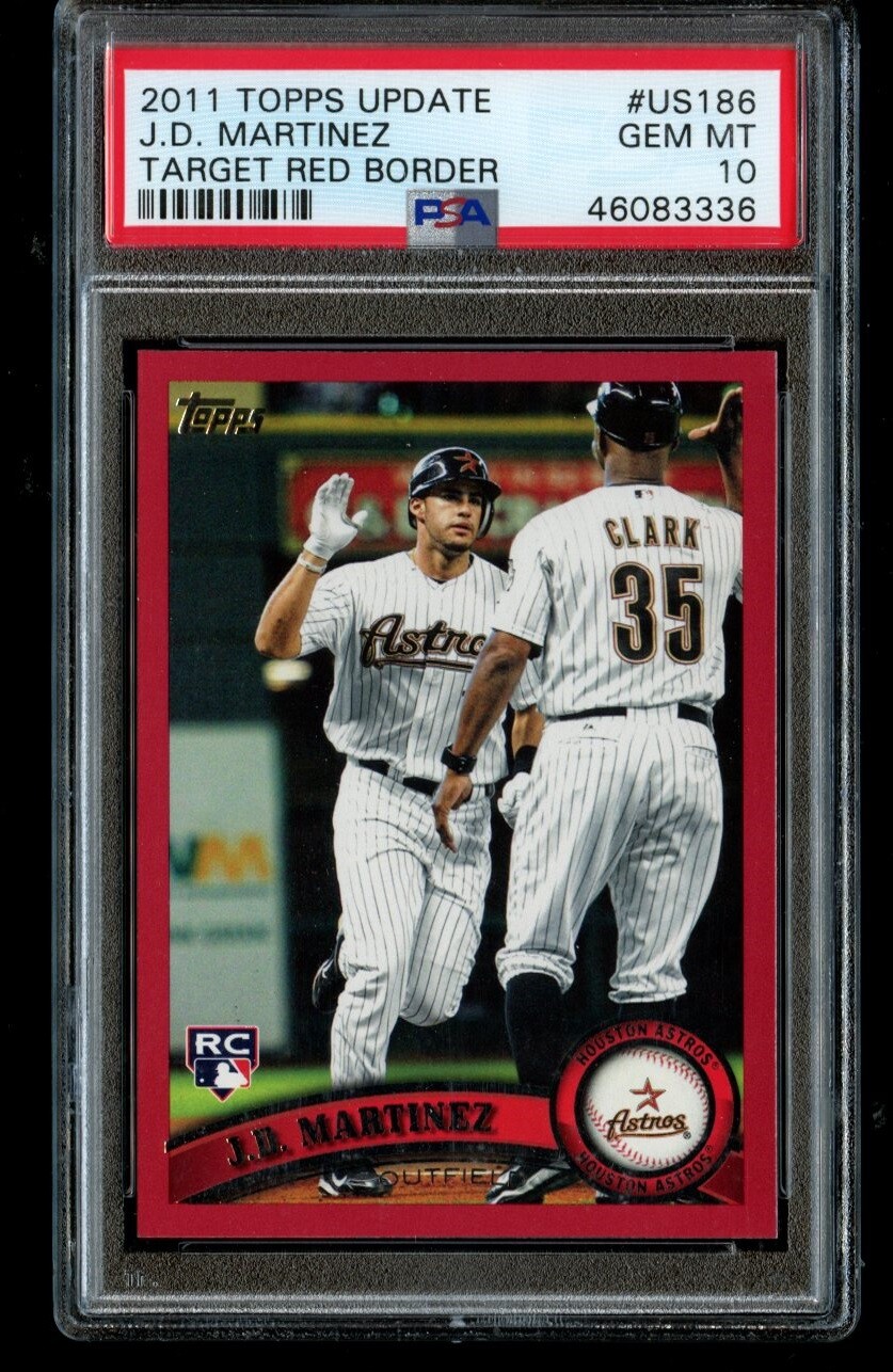 2011 Topps Update JD Martinez Rookie Target Red Border PSA 10 Gem Mint RC