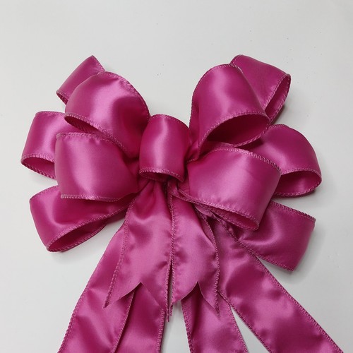 Double Faced Satin Bow, Raspberry Color, Size Small - 第 1/2 張圖片