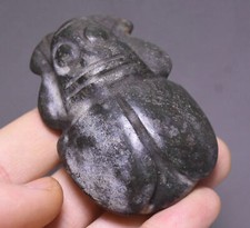 6cm China Hongshan Culture Old Jade Carving Praying Mantis Amulet Pendant