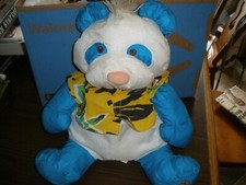 FISHER PRICE PUFFALUMP WILD THING PANDA BEAR HAWAIIAN 1987 TUSH TAG F 