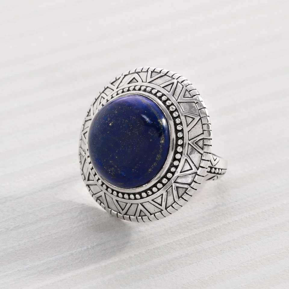 Silpada большой LAPIS «перуанский кольцо» из чистого серебра размер 7 кольцо красивый  - Изображение 4 из 4