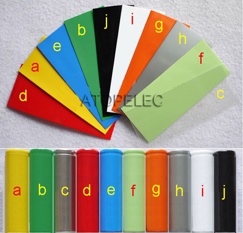 50pcs AAA Battery Wrap PVC Heat Shrink Tubing Pre-cut Precut | eBay