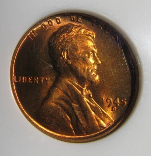 1945 D Lincoln Cent NGC MS67RD