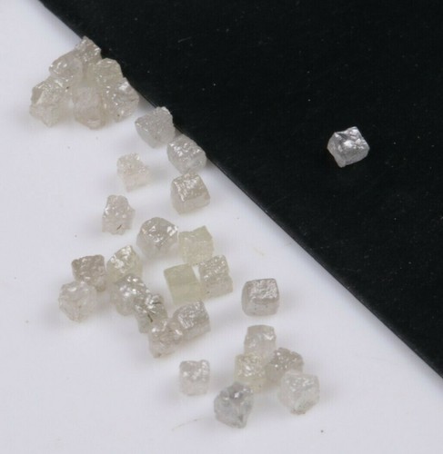 5.0 Carats De Diamants Bruts Naturels Du Congo - Forme Cube (approx 2.0 Mm) - Non Coupés, Non Traités