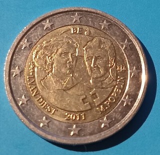 2 euro Belgique Belgium Belgien 2011 Van Diest Popelin