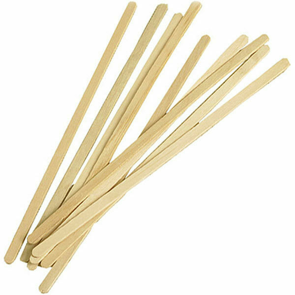 1000 Long Wooden Stirrers Craft Sticks Ice Cream Paddle Pop Popsicle 14