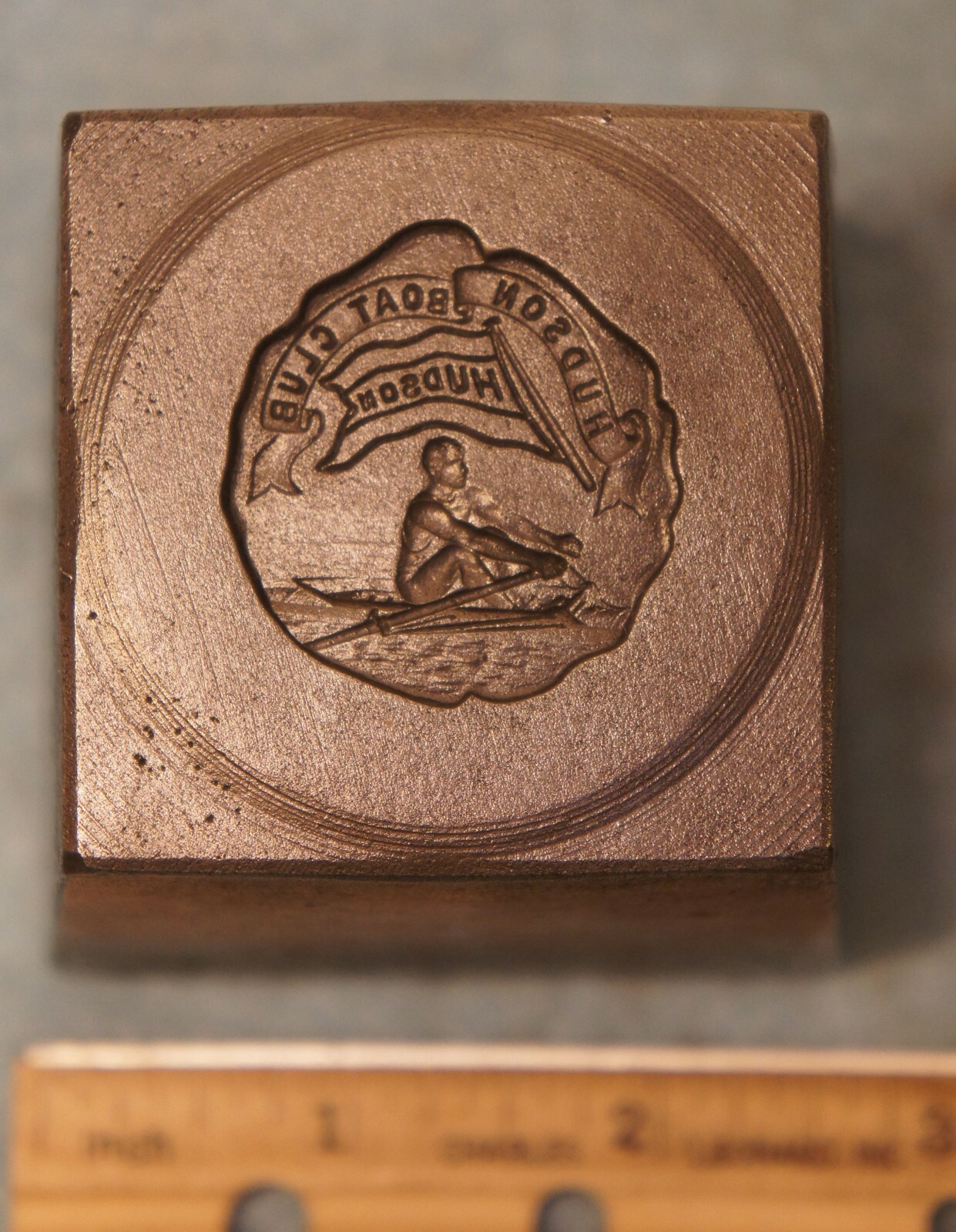 FILA Maglia Antica City NJ HUDSON BOAT CLUB Medaglia Canottaggio ACCIAIO STAMPO JN260