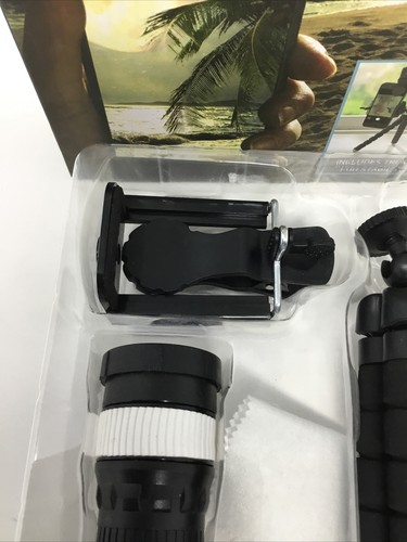 Sharper Image Clip On Smartphone Cell Phone Telescope And Tripod Set New - Picture 9 of 9